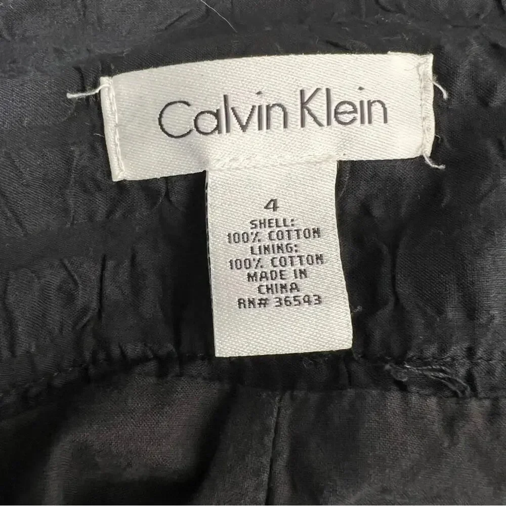 Calvin Klein Cotton Ruffle Mini Skirt - Picture 5 of 5